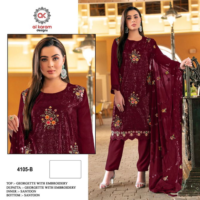 Al Karam 4105 Designer Salwar Kameez Catalog